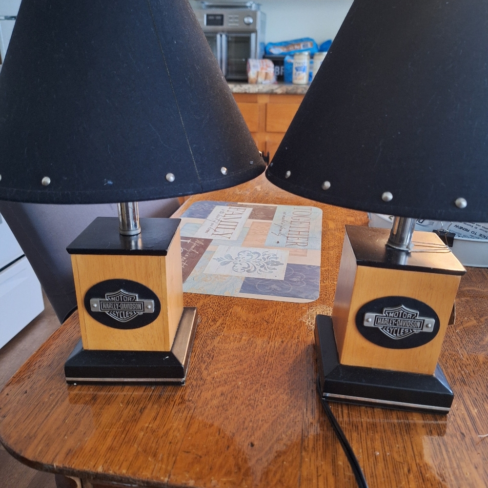 2 harley davidson lamps